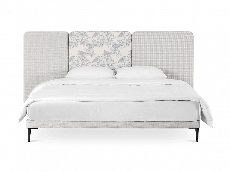 Кровать OgogoHome Licata 970587 голубой / светло-серый