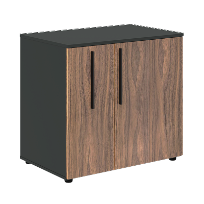 Тумба под фригобар Skyland ВЕЛИОН Винир (VELION VENEER) VRGR 8655 Американский орех / Яшма черный