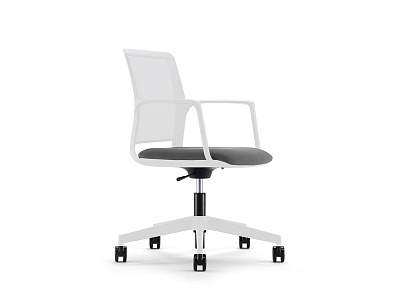 Кресло Inspira (GDB) Отто (Otto) OTVCHWSA каркас белый обивка Savana plus ash