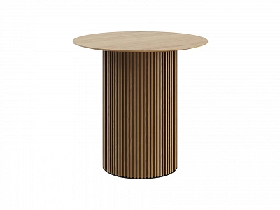 Стол обеденный OgogoHome Mono Stripe D80/D44/H75 966138 дуб